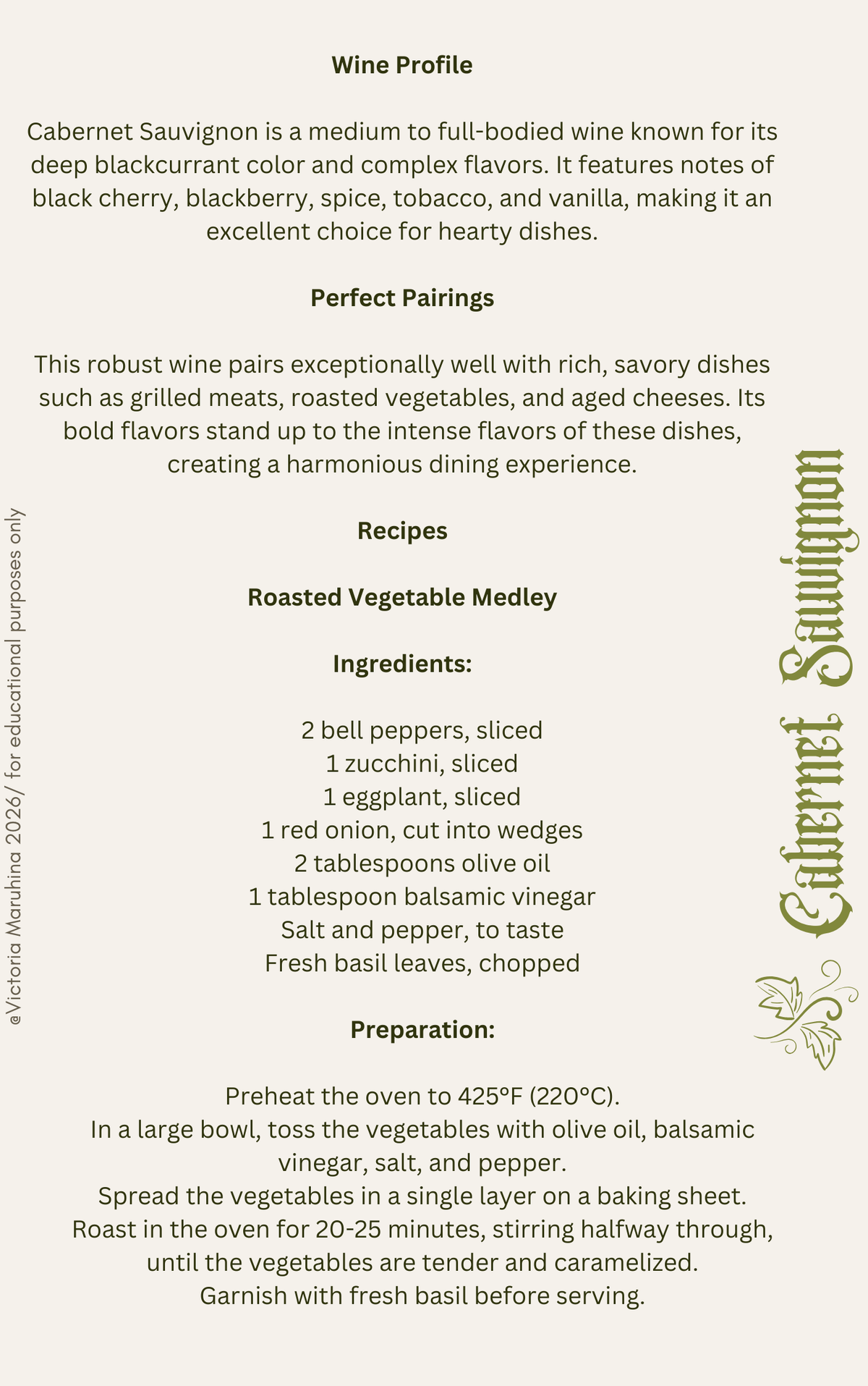 Epicurean Wine & Food Pairing Guide