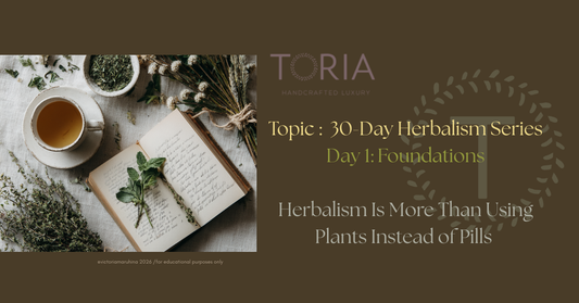 Discover why herbalism is more than replacing pills with plants. Learn the true foundations of herbal medicine, including people, preparation, timing, constitution, and safety. https://www.toria.ie
