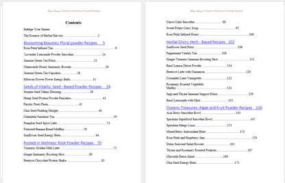 Herbal Harvest: A Guide to Nutritious Powder Recipes